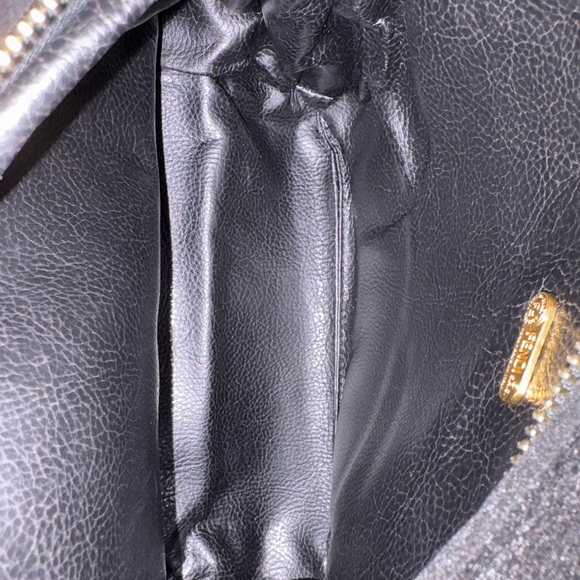 Fendi Brown and Black Striped pouch - with insert, chain and bag prot - Picture 9 of 11